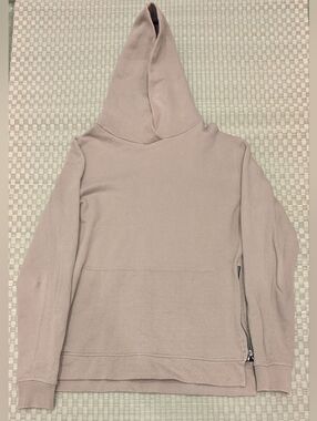 John Elliott Villain Side Zip Hoodie Beige Men's Size 1 Made in USA